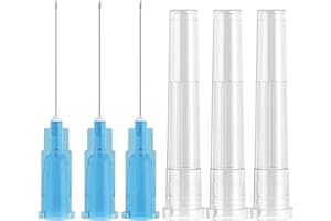 MED NEEDLE 100Pcs 23 Gauge 1 Inch Sterile Disposable Injection Needle, Lab Accessories for Scientific Measuring and Industrial Dispensing, Refilling Inks