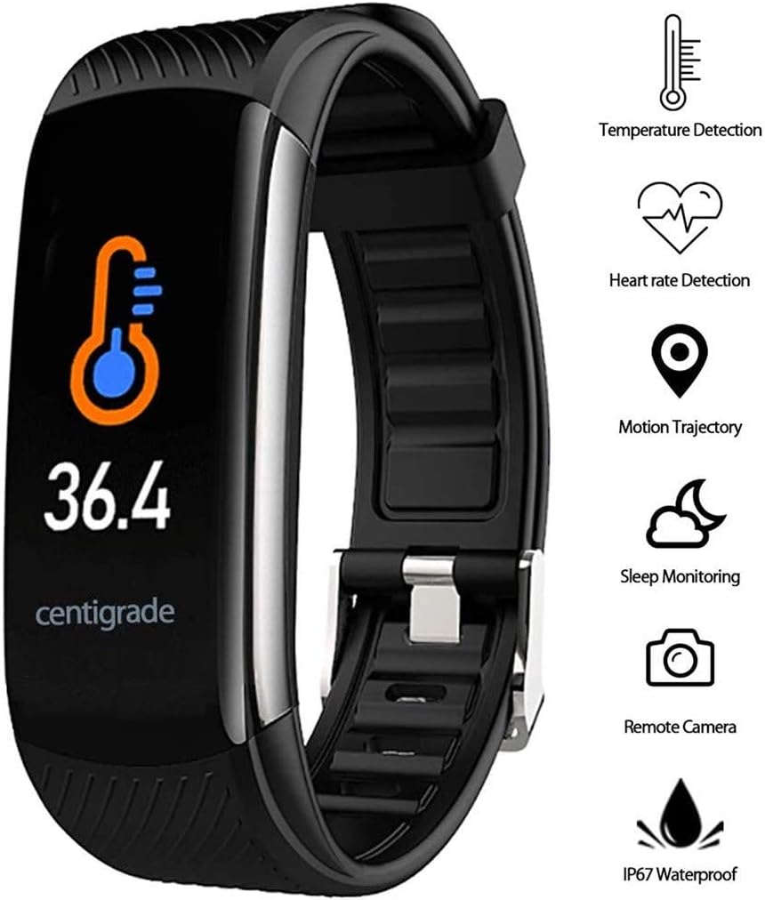 Fitfulvan Health and Fitness Smart Watch, Body Sleep Monitor, IP67 Waterproof Smart Watch Step Counter, Activity Tracker, Pedometer, Calorie Counter, Vibrating Alarm Clock, Multi-Fuction Smartwatch