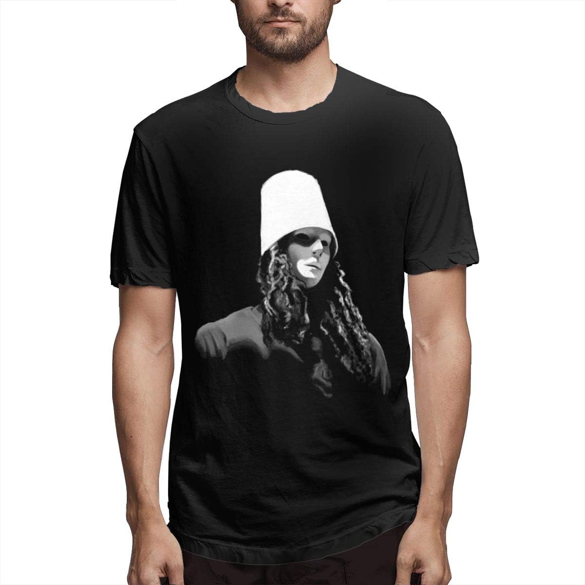 Buckethead Fashion Men's T-Shirt Tops Short Sleeve Casual Tees Black