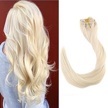 Amazon Com Full Shine Remy Hair Clip Ins Extension 18 Inch Color