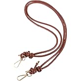 uxcell Leather Purse Strap, 80cm/31.5" PU Adjustable Purse Straps Replacement for Women Handbag Shoulder Crossbody Bag, Brown