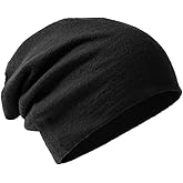 Villand 100% Merino Wool Beanie Hat for Women and Men with Gift Bag, Double-Layered Wool Hat, Knitted Ski Cap for Winter