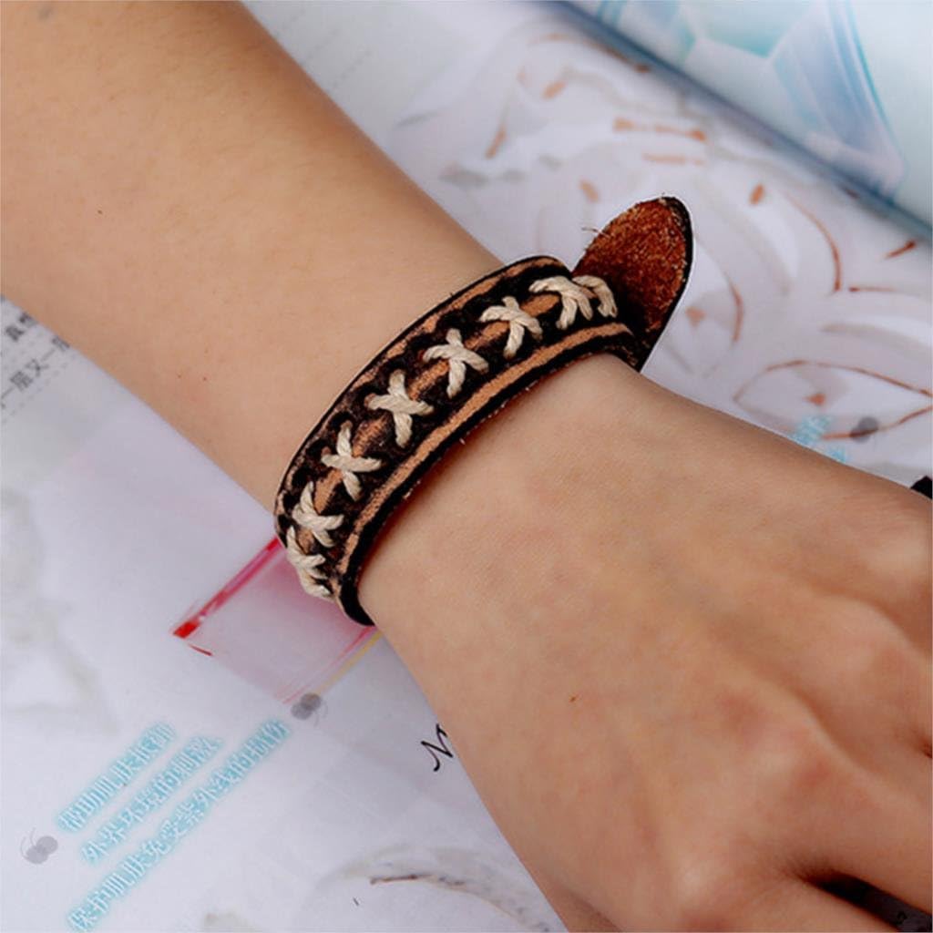 Wunes(TM) 男性のブレスレット新しいファッションブレスレット＆バングルメンズ・レディース・レザーブレスレット男性ジュエリー夏のスタイル