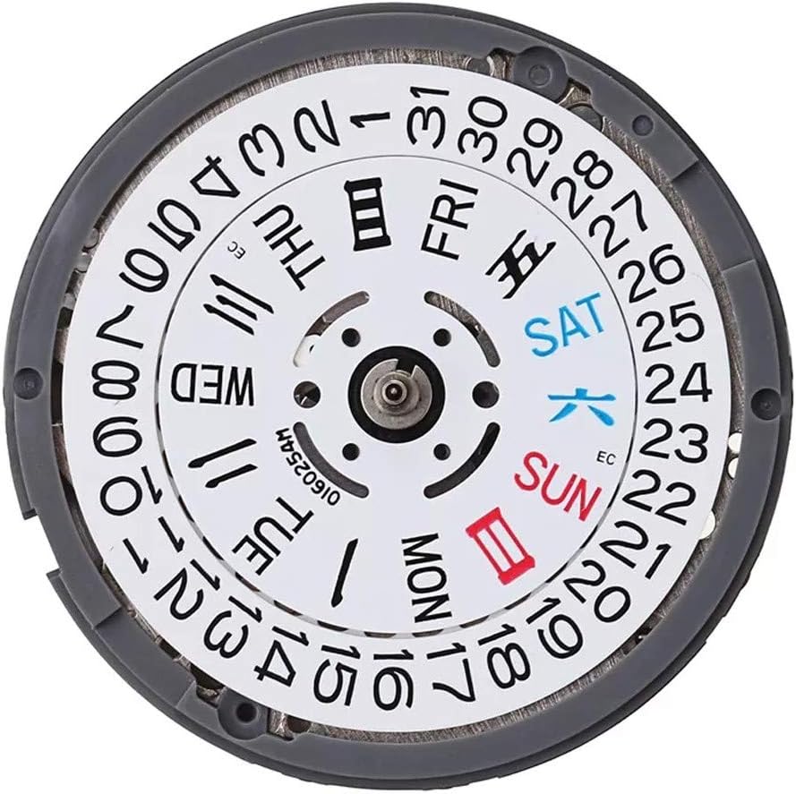 YUBINK NH36 High-Precision Automatic Mechanical Movement Double Calendar Movement, Can be Used As a Spare Part, Easy to Change The Movement