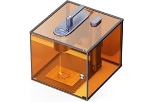 LaserPecker Cubic Protection Cover for LP4, All-around Protective Housing with Exhaust Fan, Against Smoke Noise Laser Filter Eye Protection, 12.71" x 12.36" x 10.78"