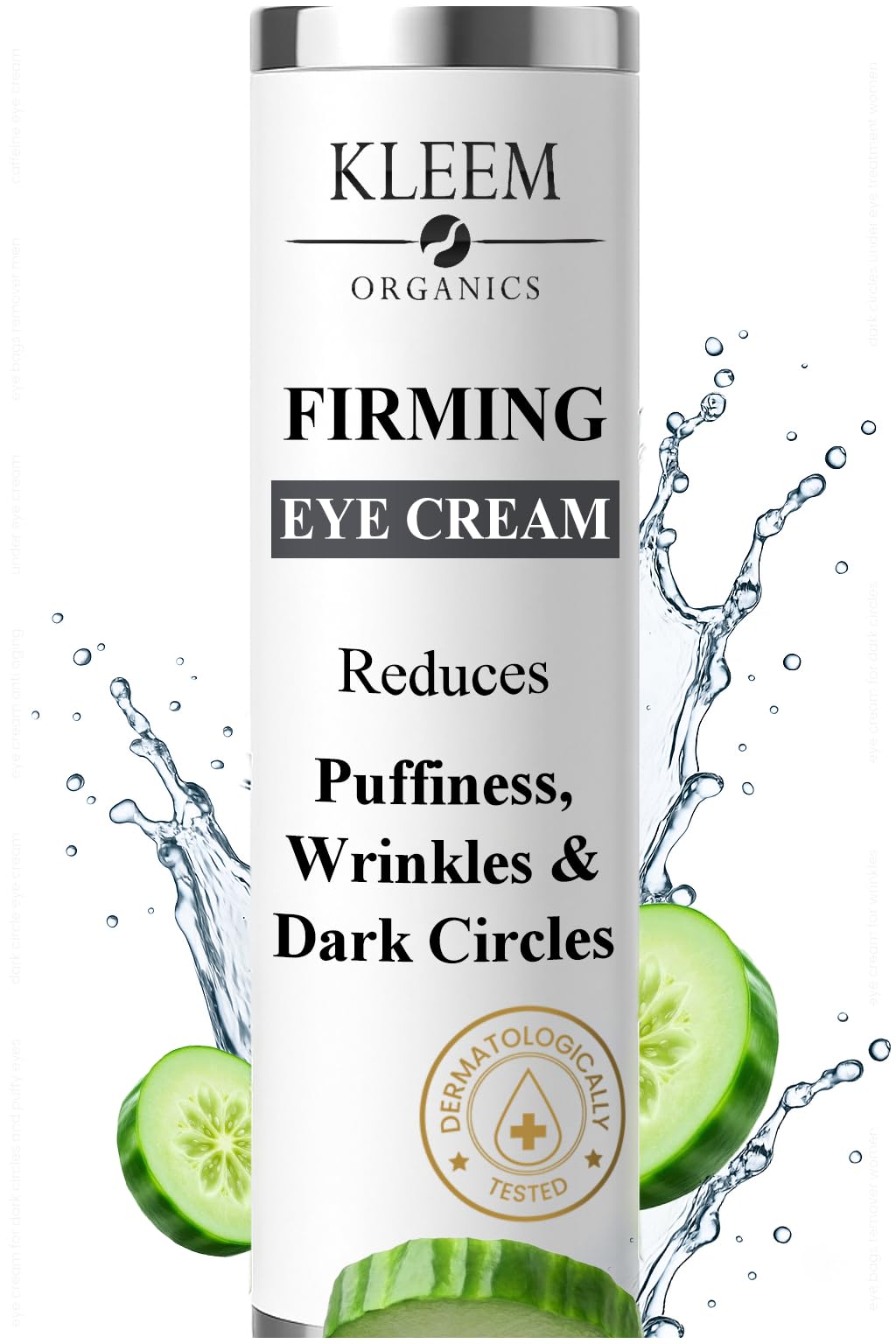Kleem Under Eye Cream for Dark Circles and Puffy Eyes - Anti Aging Eye Cream with Peptides and Niacinamide that Reduces Eye Bags, Crow's Feet, Fine Lines & Sagginess - Eye Cream for Wrinkles, 15ml