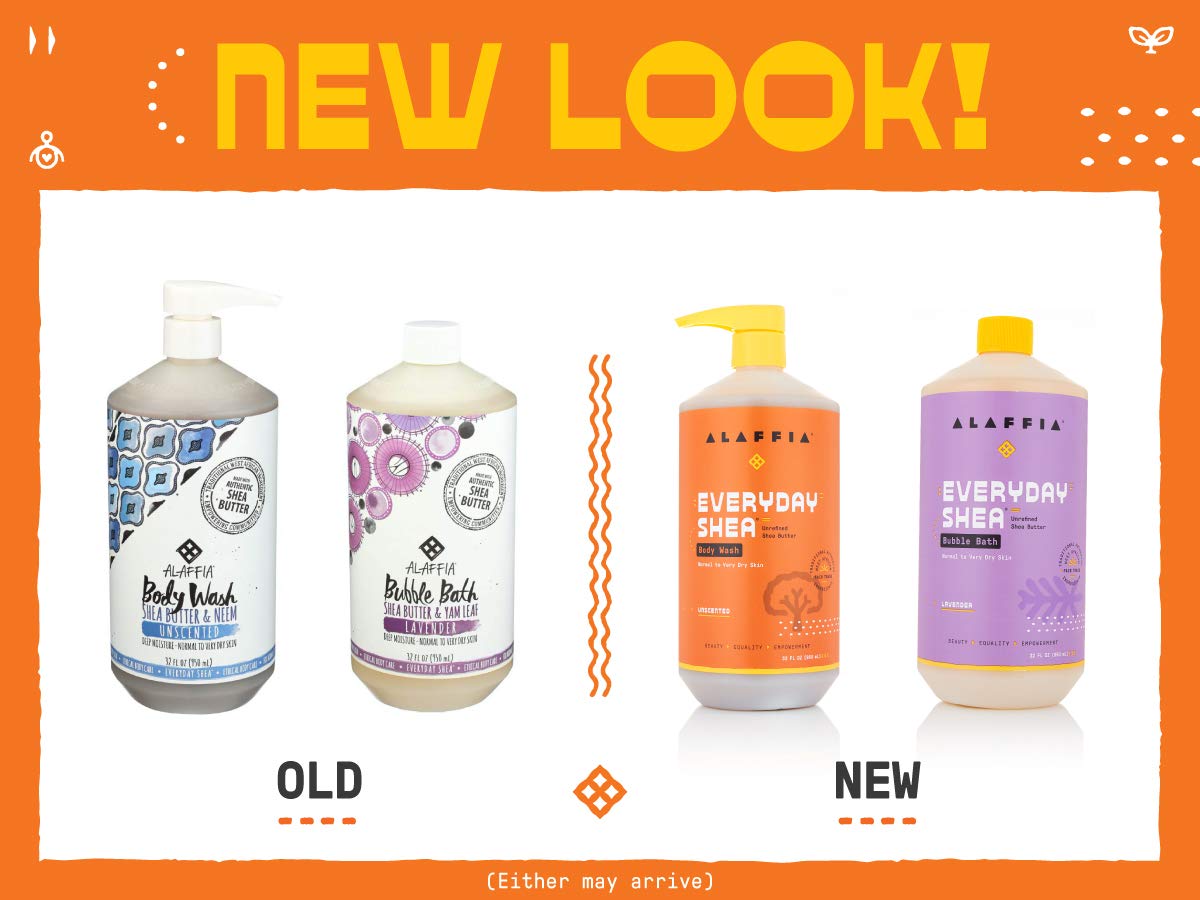 Alaffia EveryDay Shea Body Lotion - Normal to Very Dry Skin, Moisturizing Support for Hydrated, Soft, and Supple Skin with Shea Butter and Lemongrass, Fair Trade, Lavender, 16 Ounces : Beauty