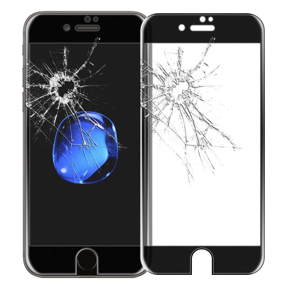 ebestStar - compatible with iPhone 7 Plus Screen Protector iPhone 8 Plus Curved Full Tempered Glass anti-Shatter Shatterproof 9H 3D Bubble Free, Black [iPhone: 158.2/158.4x77.9/78.1x7.3/7.5mm 5.5'']