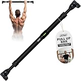 ZENO Pull Up Bar Doorway 72-102 cm Adjustable Heavy Duty Black