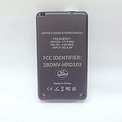 Portable AM/FM Pocket Radio with Digital Tuning LCD