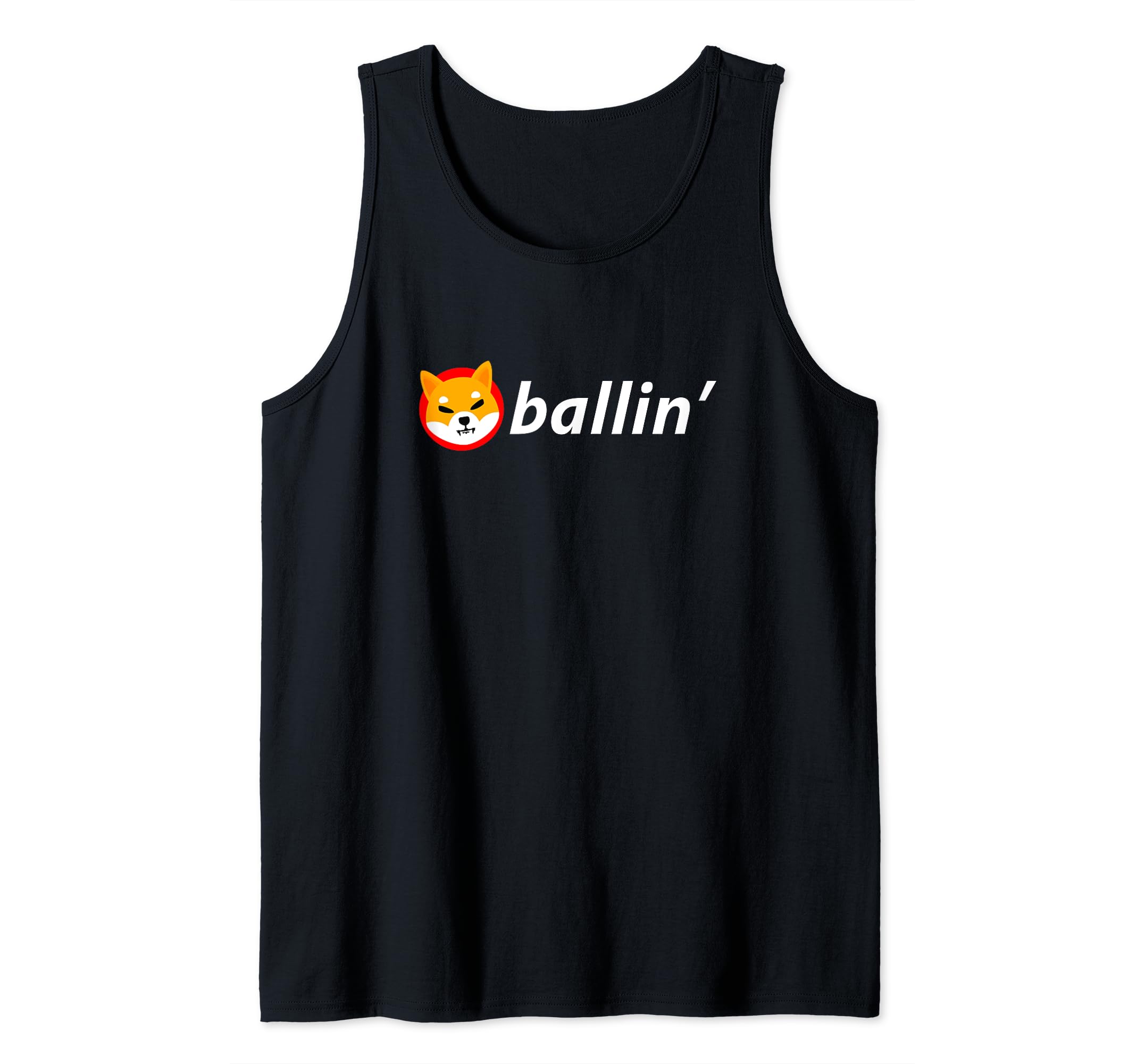 Shiba Coin Ballin' Funny Shiba Inu Blockchain HODL Crypto Tank Top