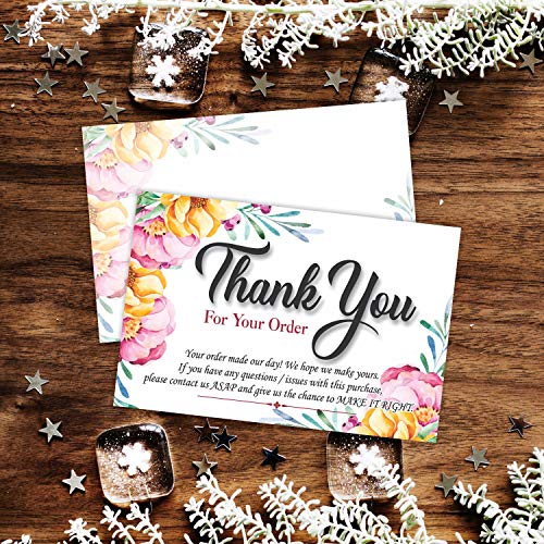 Thank You for Your Order Purchase Cards (Pack of 50) 4x6 Large