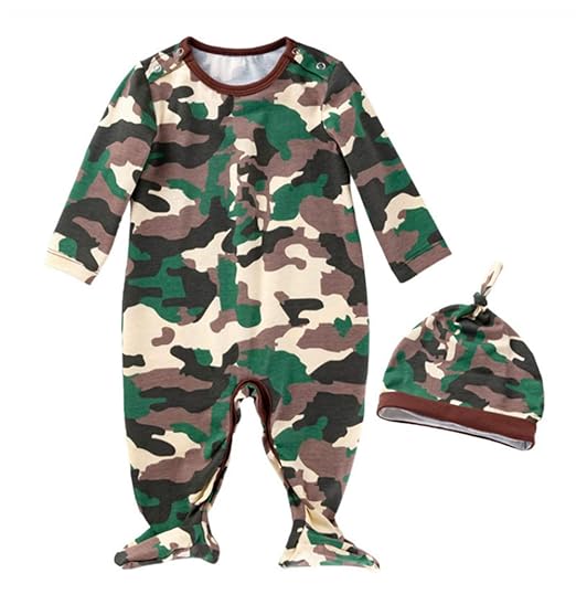 baby camo pajamas
