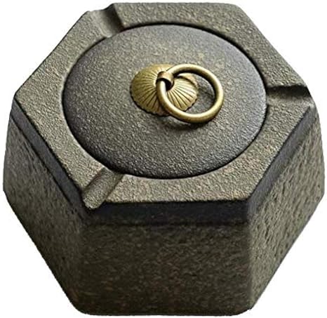 Amazon Shisyan 灰皿 おしゃれ 面白 プレゼント 簡単な掃除の装飾美術工芸品のため蓋付きセラミック灰皿デスクトップ灰皿 インテリア インテリア オンライン通販