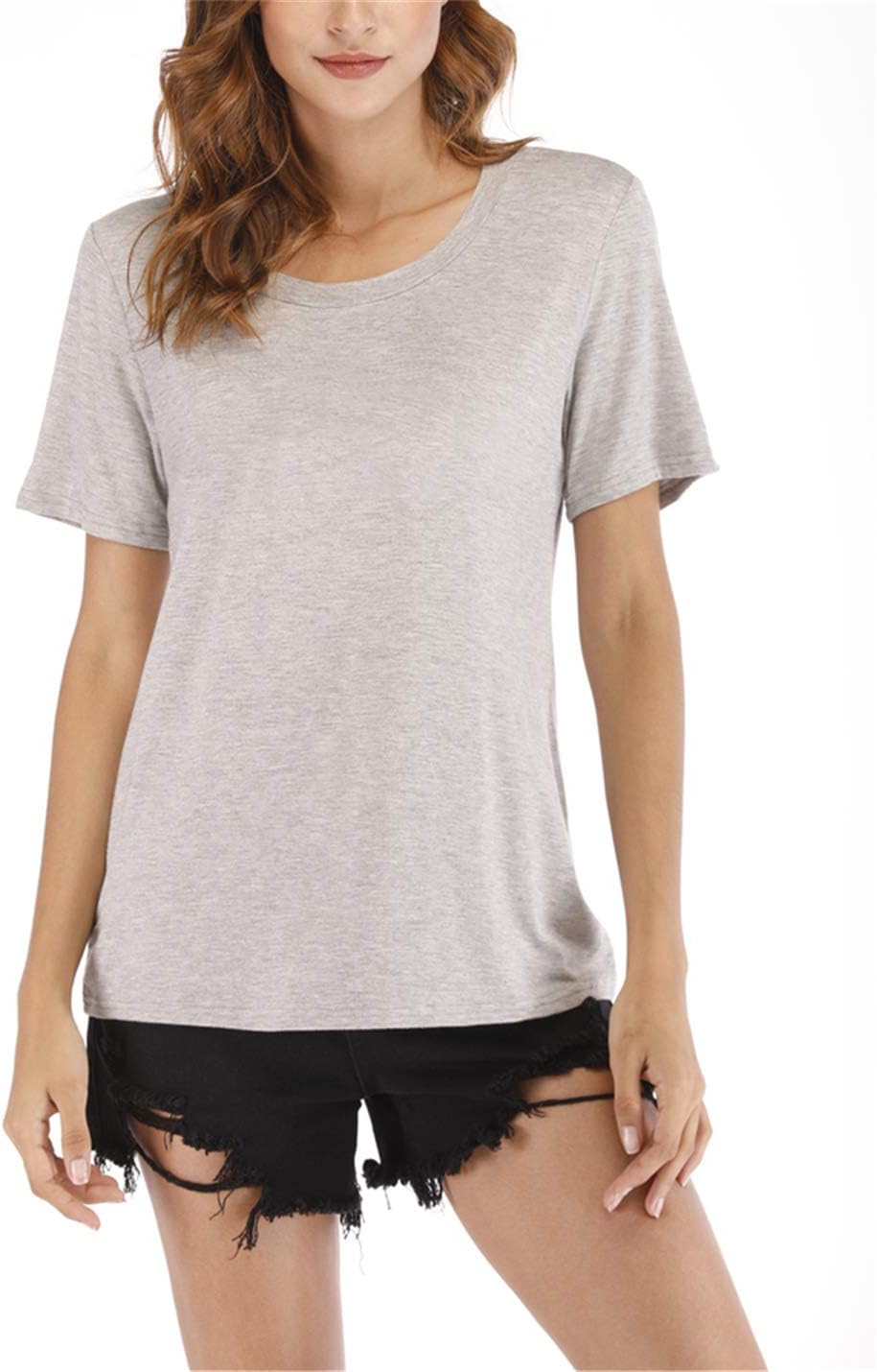 Hioinieiy Women's Friends T Shirt Summer Casual Short Sleeve Graphic Tees Tops (9 Color) Gray 3XL