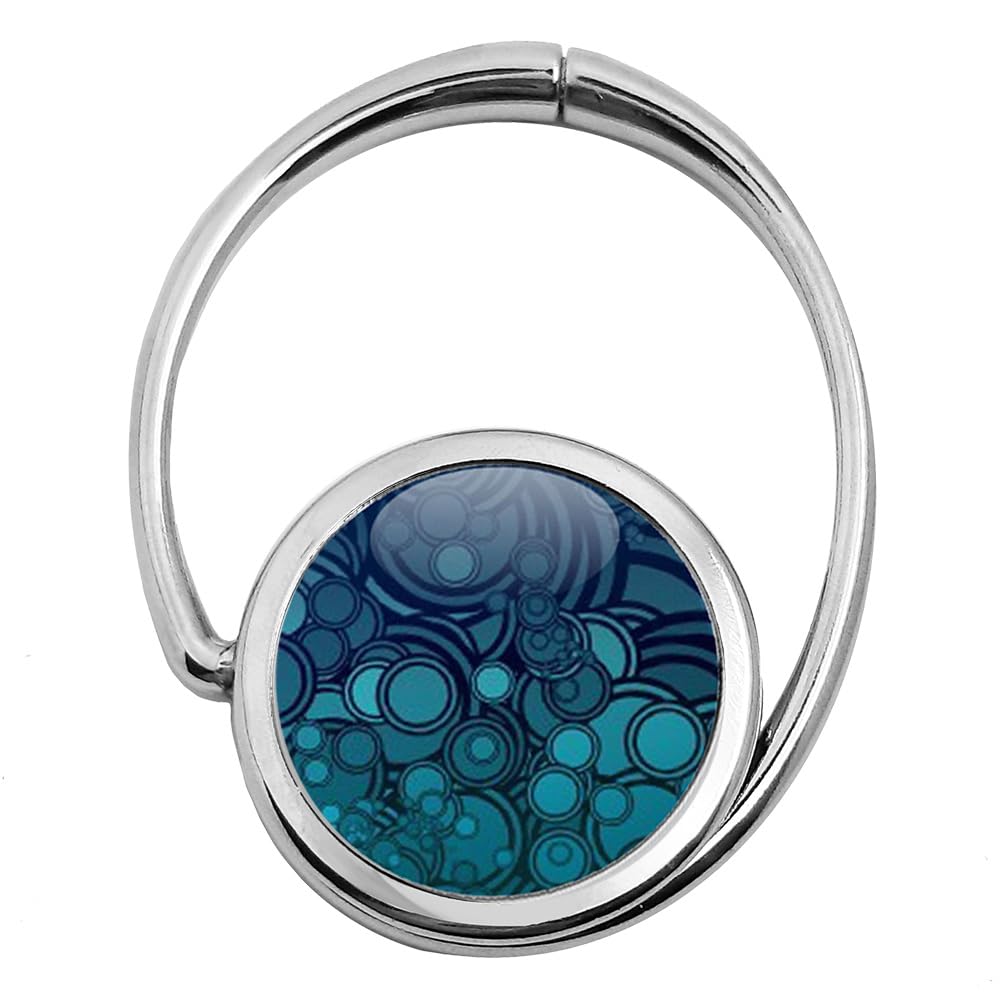 Miss Kha Psychedelic Foldable Bag Hook Blue