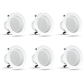 Feit Electric 4 inch LED Recessed Downlight - Baffle Trim - Standard E26 Adapter - 5000K Daylight - Dimmable- 50W Equivalent - 45 Year Life - 540 Lumen, 6-Pack, LEDR4B/950CA/MP/6
