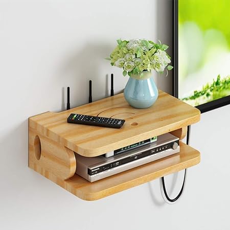 Carga de la caja del organizador del cable de TV set-top plataforma enrutador colgar en