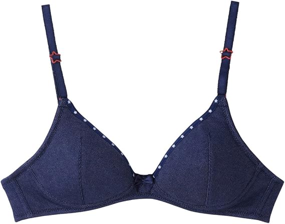 Amazon グンゼ Gunze Pied Clair ピエクレール Stage 3 ノンワイヤーブラ 後ろホックタイプ Qpn002 64 ネービーブルー A65 ブラジャー 通販