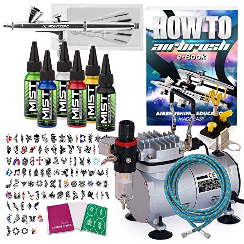 amazon temporary tattoo kit PointZero Color Airbrush Complete Tattoo Set 6 Temporary amazon temporary tattoo kit PointZero Color Airbrush Complete Tattoo Set 6 Temporary