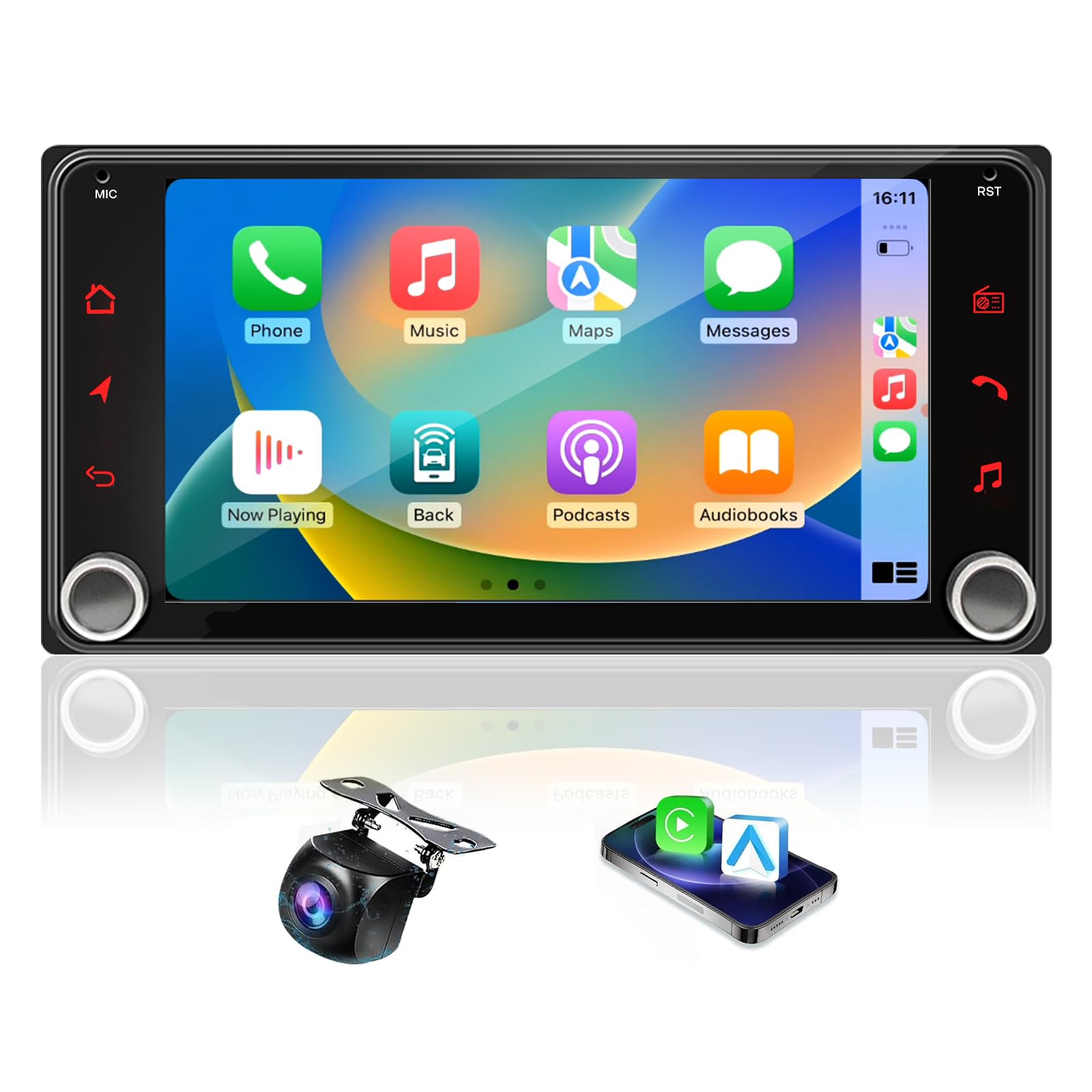 Photo 1 of Car Radio for Toyota 4Runner 2003-2009, Camry 1996-2002,Tundra 2003-2006 Upgrade Stereo Radio Replacement with CarPlay Touch Screen Android Auto Bluetooth Backup Camera(Non-JBL-Version)