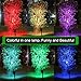 BOHON Solar Lights Outdoor - Ultra Bright, Waterproof, 9 LEDs Multi Color Spot Light with Auto On/Off, Solar Garden Light for Landscape Lighting Yard Patio Pathway (Changing & Fixed Color)