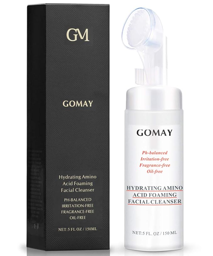 foaming face wash with brush