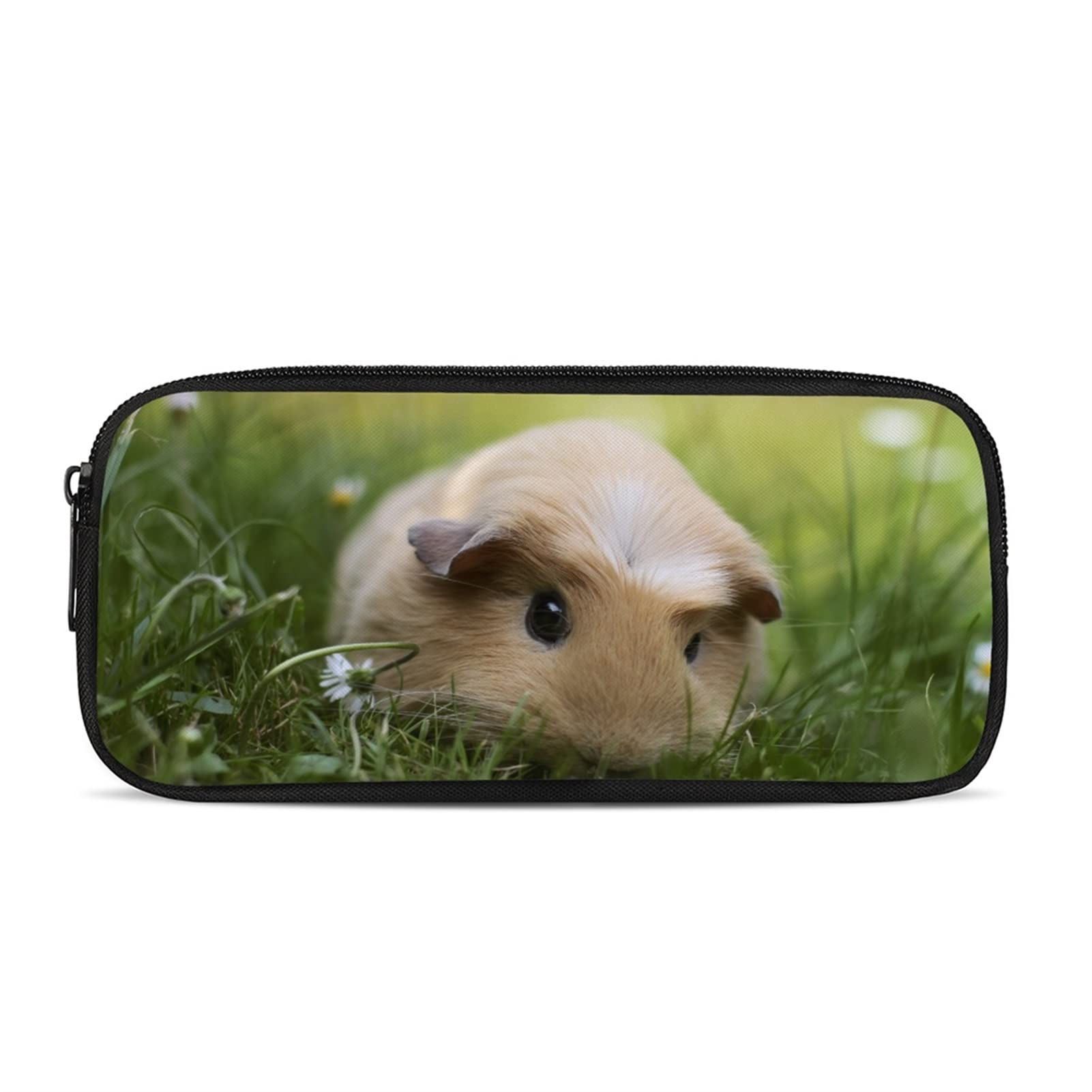 Dolyues Cute 3D Animal Guinea Pig Print Large Capacity Pencil Case School Stationery Supplies for Primary Students Girls Back to School Gift