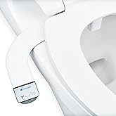 Brondell Bidet - Thinline SimpleSpa SS-150 Fresh Water Spray Non-Electric Bidet Toilet Attachment in White with Self Cleaning Nozzle and SafeCore Internal Valve