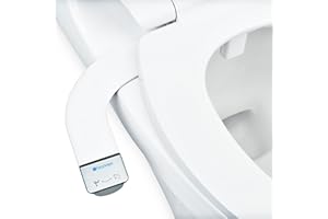 Brondell Bidet - Thinline SimpleSpa SS-150 Fresh Water Spray Non-Electric Bidet Toilet Attachment in White with Self Cleaning