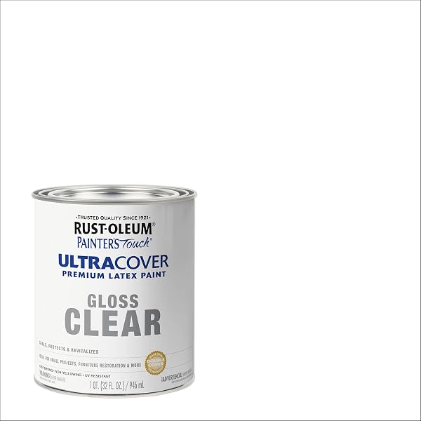 RUST-OLEUM PAINTER’S TOUCH LATEX BRUSH-ON PAINT, GLOSS CLEAR