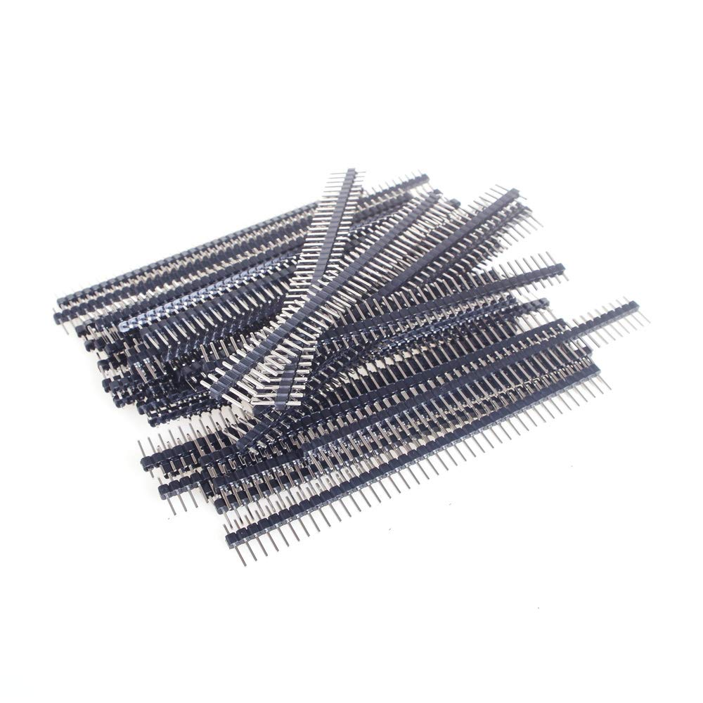 10 Pcs Double Row 30 Pin 2.54mm Pitch Straight Pin Headers - Male IDC Connectors For PCB, Breadboard, Arduino & Electronics Projects