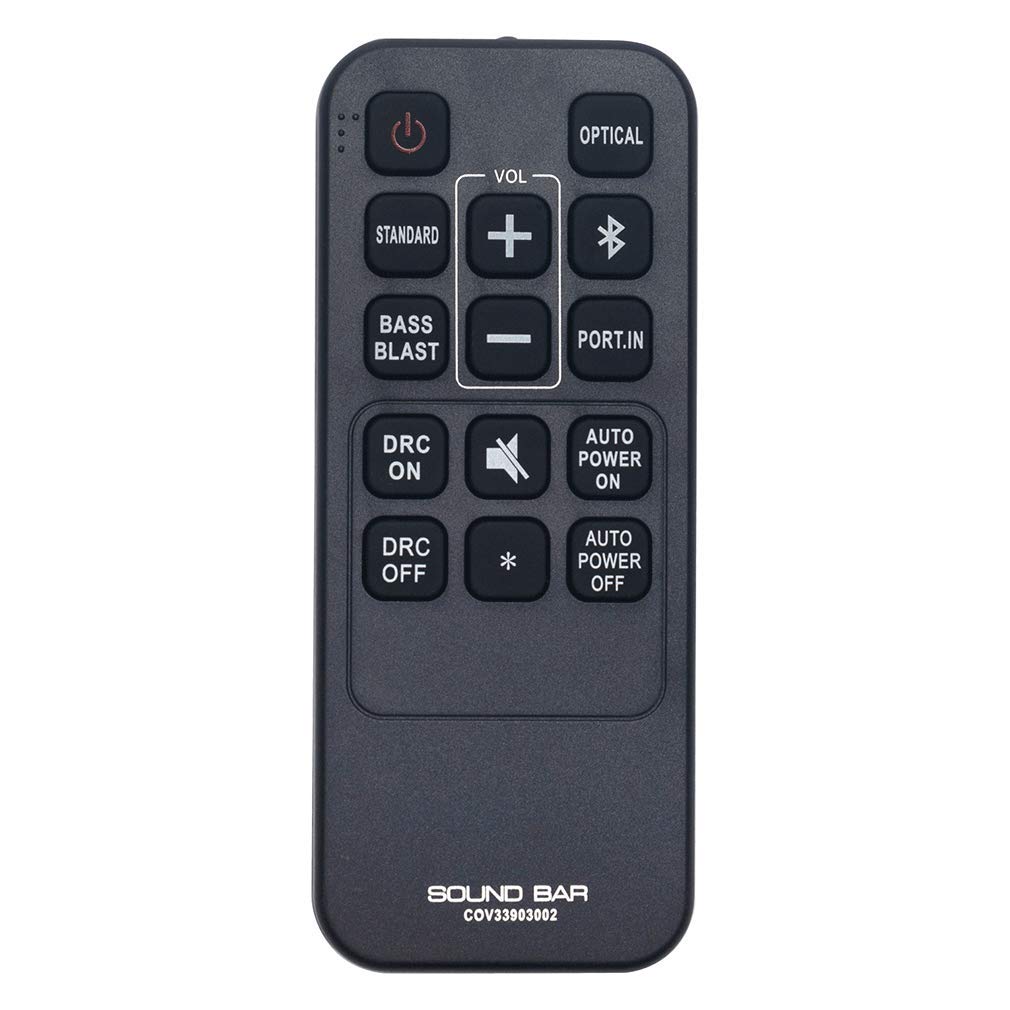 COV33903002 Replace Remote Control - VINABTY COV33903002 SOUND BAR Remote Control Replacement for LG Soundbar Wireless LAS455H 2.1 Ch 300W SJ1 Remote Control