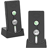Intercoms Wireless for Home, Room to Room Intercom System with Charging Base, Push to Talk, Long Range, Clear Loud Sound, Two Way Intercom for Home Office