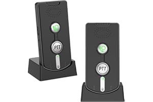 SMARTTAIL Intercoms Wireless for Home, Room to Room Intercom System with Charging Base, Push to Talk, Long Range, Clear Loud Sound, Two Way Intercom for Home Office