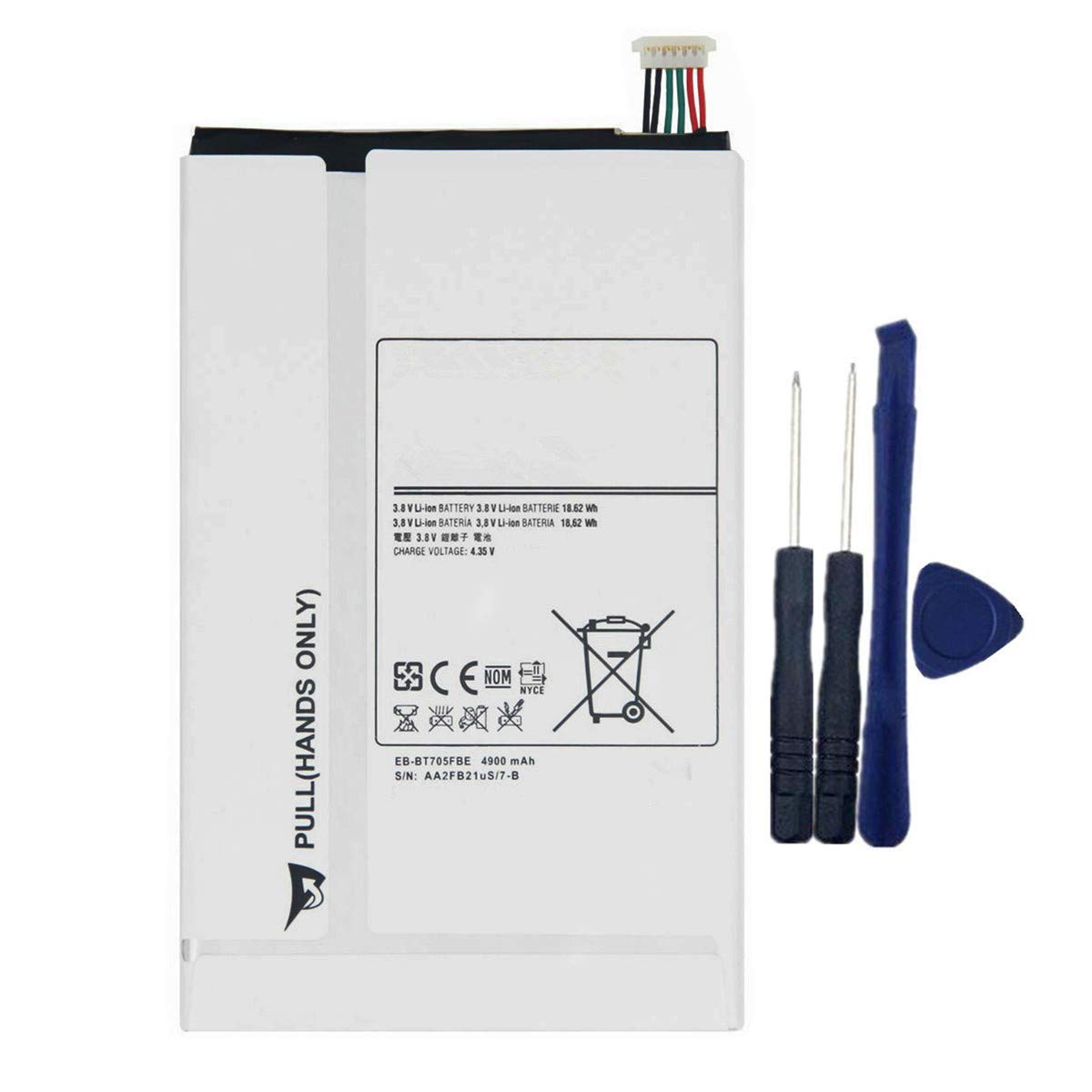 Uniamy EB-BT705FBC EB-BT705FBU Replacement Battery For Galaxy Tab S 8.4 SM-T700 SM-T700N SM-T701 SM-T705 SM-T705C SM-T705D SM-T705M SM-T705Y SM-T707 SM-T707A + free tools