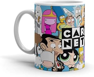 Ceramic White Coffee Mug Cartoon Tea Network Holidays Wedding Party Travel 11 Oz 15 For Office Home Dishwasher And Microwave Safe