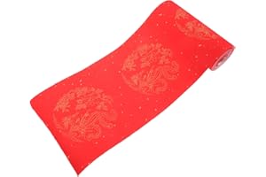 WRITWAA Papier à lettre rouge pour calligraphie de l'année chinoise, papier vierge pour festival de printemps pour la maison