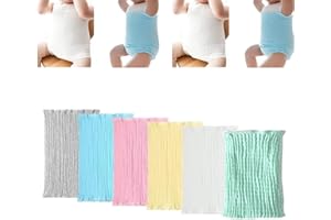 6 Pack Baby Belly Button Band Cotton Gtube Covers Belly Protector Wraps Bellies Belt for Baby Toddler Boys Girls