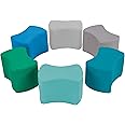 Factory Direct Partners 10442-CT SoftScape Butterfly Stool Modular Seating Set for Toddlers and Kids, 10" Height, Contemporary