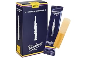 Vandoren SR2025 Soprano Sax Traditional Reeds Strength 2.5; Box of 10