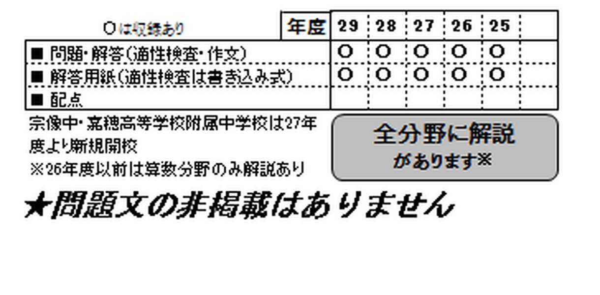 福岡県立中学校 育徳館 門司学園 輝翔館中等教育学校 宗像中 嘉穂高等学校附属中 過去入学試験問題集平成30年春受験用 実物に近いリアルな紙面のプリント形式過去問 福岡県中学校過去入試問題集 本 通販 Amazon 福岡県立中学校 育徳館 門司学園 輝翔館中等教育学校 宗像中 嘉穂高等学校附属中 過去入学試験問題集平成30年春受験用 実物に近いリアルな紙面のプリント形式過去問 福岡県中学校過去入試問題集 本 通販 Amazon