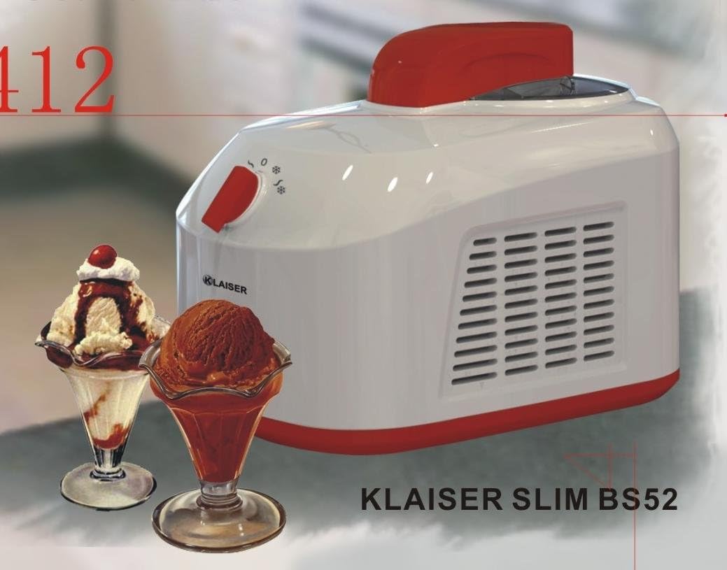 Klaiser SLIM BS52 Turbine à Glaces professionnelle Livré avec Livre de