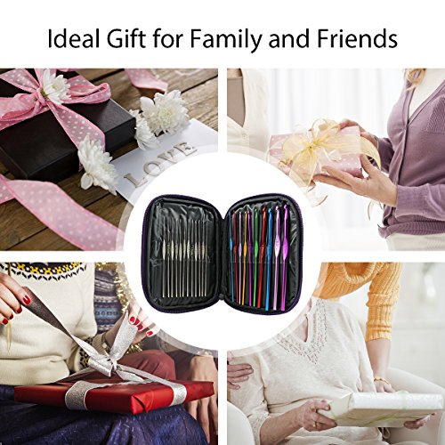 6 Pococina+Aluminum+Crochet+Knitting+Needles