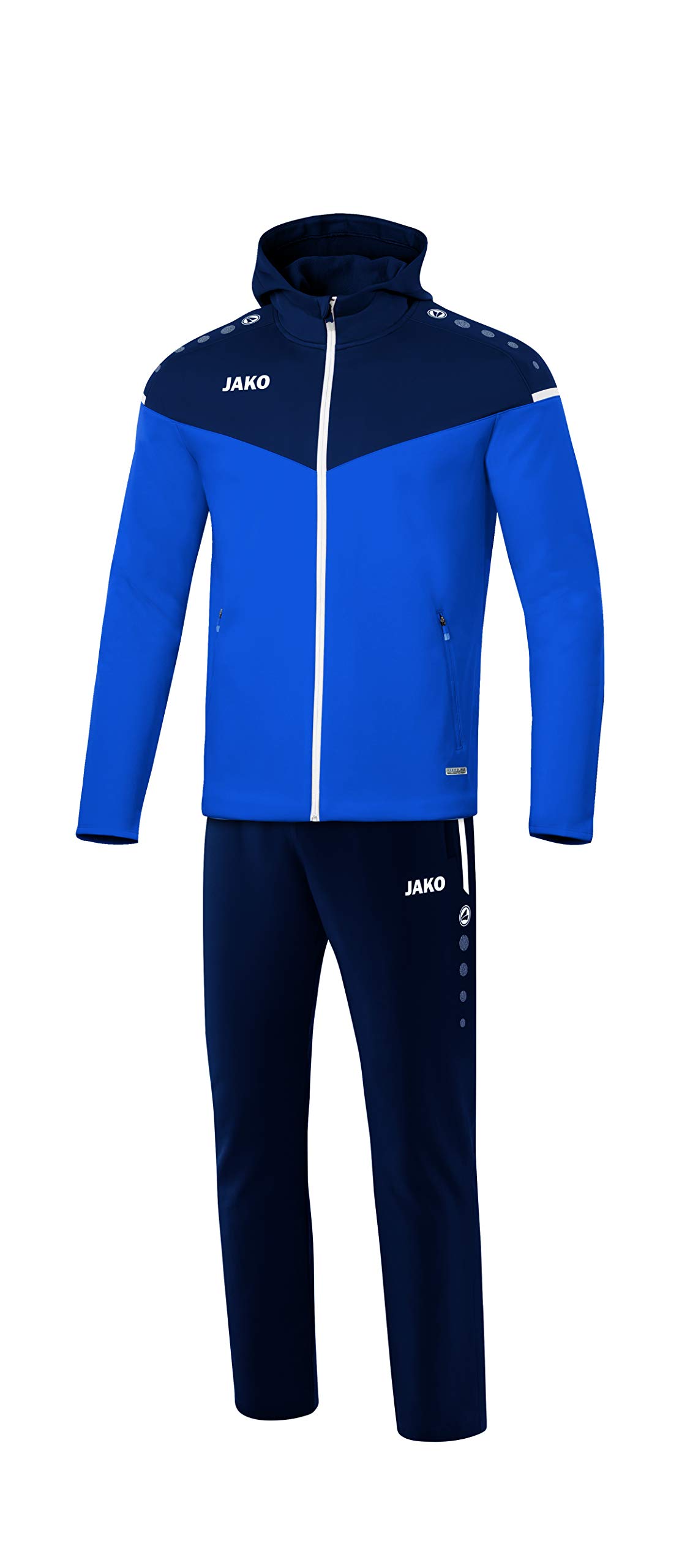 JAKO Champ 2.0 M9620 Men's Tracksuit with Hood Size S Royal/Navy — image 1