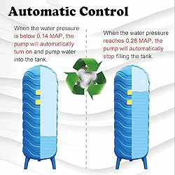 CHZDPP Automatic Pressure Tank for Household, 60