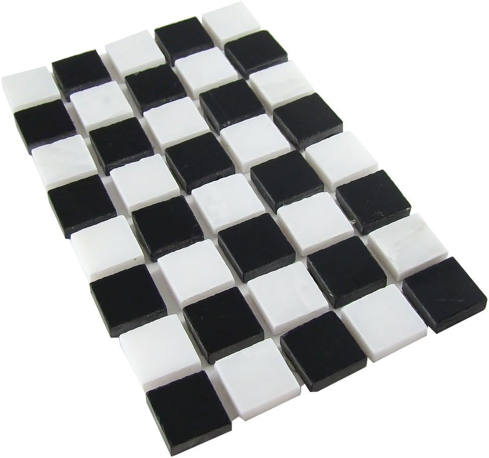 Antiquity Mosaics Marble Tiles, Black and White