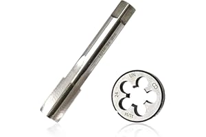Lzcdelyxiao 11/16"- 24 Tap and Die set Straight Flute Thread Tap Machine Tap 11/16-24 TPI Nominal Diameter 11/16" Thread Per 