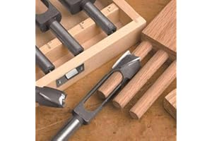 Carbon Steel Cork Drilling Tool Kit with 8-40mm Wooden Dowel Cutting Bits for Furniture Making and Woodworking Projects, High