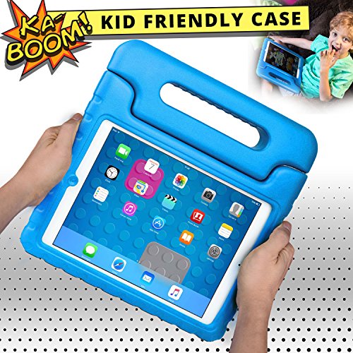 Apple iPad Air case for kids [SHOCK PROOF KIDS IPAD CASE] COOPER DYNAMO Kidproof Child iPad Air 1 Cover for Toddlers, Girls, Boys | Kid Friendly Handle & Stand, Light Weight, Screen Protector (Blue) - Thumbnail 4
